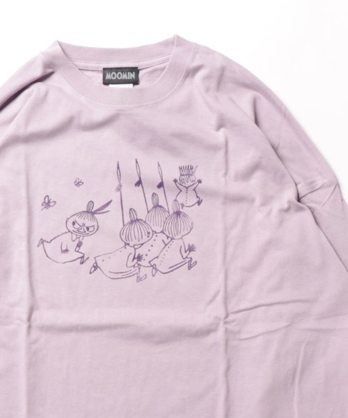 MOOMIN(ムーミン)の「MOOMIN / ムーミン ビッグ ロンT ロングTシャツ WNI(Tシャツ/カットソー・レディース・グリーン/ホワイト/ブルー/グレー/ネイビー/ベージュ/チャコール/パープル・FREE)」の8枚目の写真