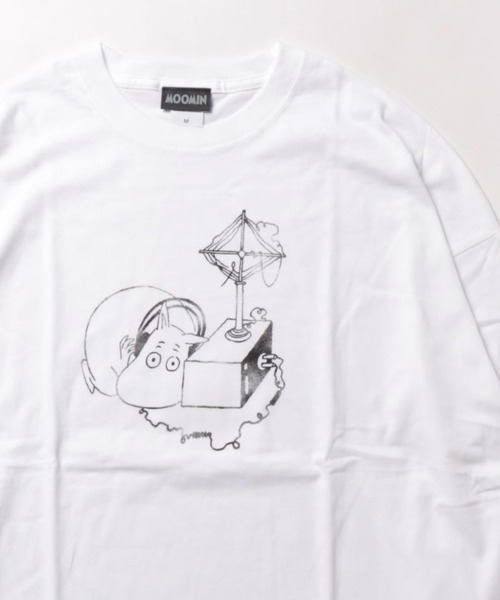 MOOMIN(ムーミン)の「MOOMIN / ムーミン ビッグ ロンT ロングTシャツ WNI(Tシャツ/カットソー・レディース・グリーン/ホワイト/ブルー/グレー/ネイビー/ベージュ/チャコール/パープル・FREE)」の2枚目の写真