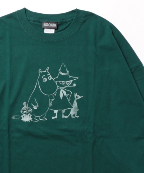 MOOMIN(ムーミン)の「MOOMIN / ムーミン ビッグ ロンT ロングTシャツ WNI(Tシャツ/カットソー・レディース・グリーン/ホワイト/ブルー/グレー/ネイビー/ベージュ/チャコール/パープル・FREE)」の6枚目の写真