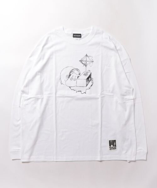 MOOMIN(ムーミン)の「MOOMIN / ムーミン ビッグ ロンT ロングTシャツ WNI(Tシャツ/カットソー・レディース・グリーン/ホワイト/ブルー/グレー/ネイビー/ベージュ/チャコール/パープル・FREE)」の10枚目の写真