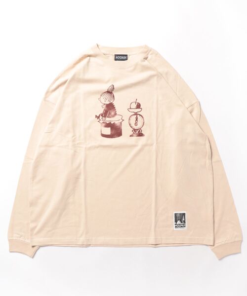 MOOMIN(ムーミン)の「MOOMIN / ムーミン ビッグ ロンT ロングTシャツ WNI(Tシャツ/カットソー・レディース・グリーン/ホワイト/ブルー/グレー/ネイビー/ベージュ/チャコール/パープル・FREE)」の12枚目の写真