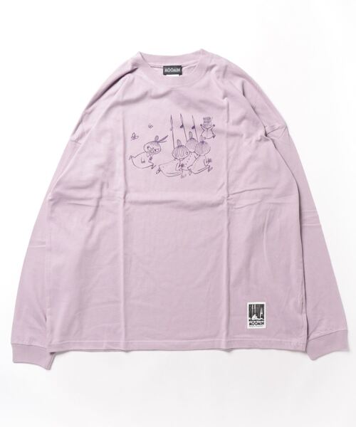 MOOMIN(ムーミン)の「MOOMIN / ムーミン ビッグ ロンT ロングTシャツ WNI(Tシャツ/カットソー・レディース・グリーン/ホワイト/ブルー/グレー/ネイビー/ベージュ/チャコール/パープル・FREE)」の14枚目の写真