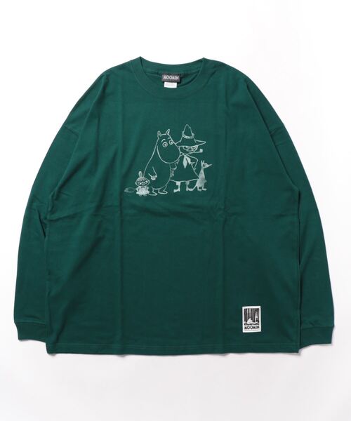 MOOMIN(ムーミン)の「MOOMIN / ムーミン ビッグ ロンT ロングTシャツ WNI(Tシャツ/カットソー・レディース・グリーン/ホワイト/ブルー/グレー/ネイビー/ベージュ/チャコール/パープル・FREE)」の16枚目の写真