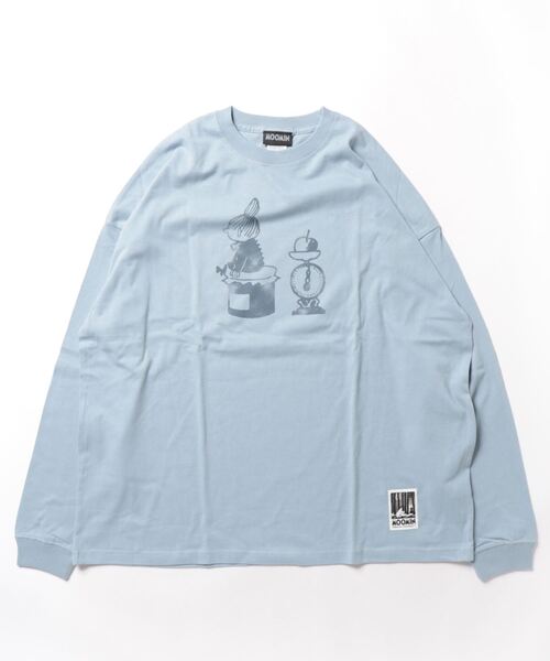 MOOMIN(ムーミン)の「MOOMIN / ムーミン ビッグ ロンT ロングTシャツ WNI(Tシャツ/カットソー・レディース・グリーン/ホワイト/ブルー/グレー/ネイビー/ベージュ/チャコール/パープル・FREE)」の15枚目の写真