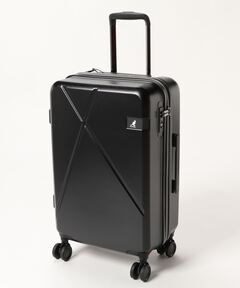 美品 1502 キャリーケース 2way クロコ型押し ブラック ゴールド金具 Cepica（セピカ）の「4輪クロコ型押しエナメルキャリーバッグ