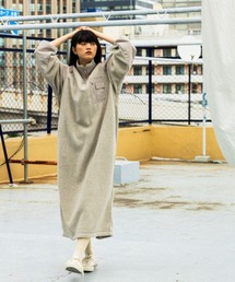 niko and... | [MODE NORM CORE(モードノームコア)]フリースミリタリーマキシワンピース(ワンピース)