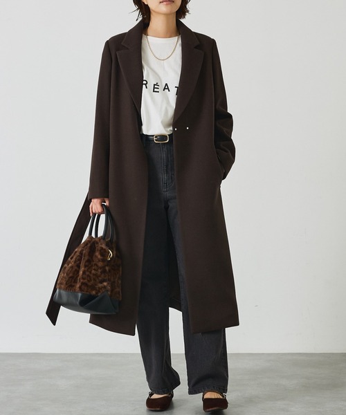 abahouse mavie（アバハウスマヴィ）の「ベルト付きロングコート