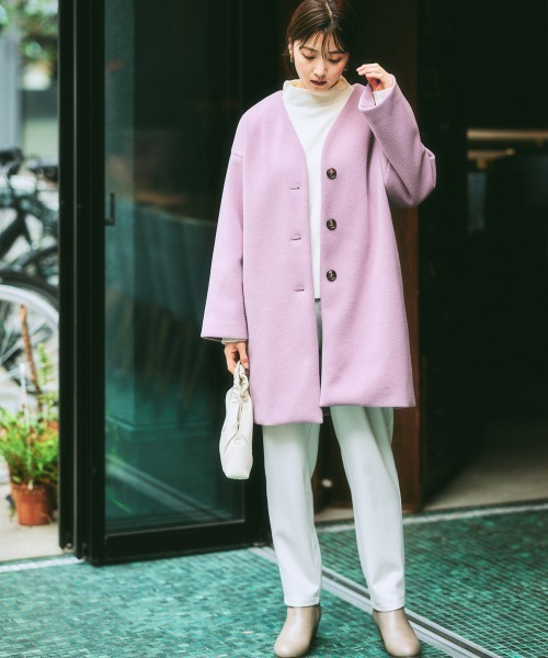 nissen(ニッセン)の「両面起毛タックテーパードパンツ(ストレッチ素材)(スラックス・レディース・アイボリー/ネイビー系/グリーン/ブラック/ブラウン系/ブラック系1/グレー系1/ブラウン系1/ベージュ系1・S/M/LL/L/3L)」の16枚目の写真