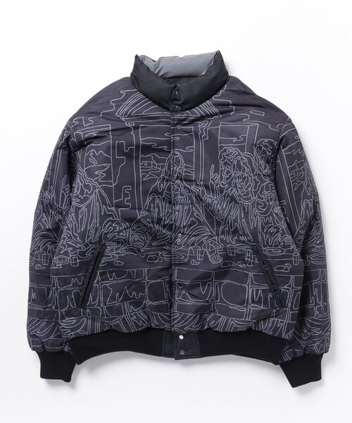 FUCKING AWESOME（ファッキングオーサム）の「FUCKING AWESOME / ファッキンオーサム：Refflective Varsity Puffer：FA-RVP[NOA]（ダウンジャケット/コート・メンズ・ブラック系その他・L）」の4枚目の写真