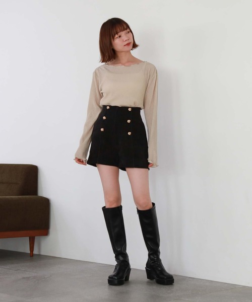 archives（アルシーヴ）の「プリーツラメシアーTOPS（Tシャツ/カットソー・レディース・グリーン系その他/ブラック/ピンク/シルバーグレー・MEDIUM）」の18枚目の写真
