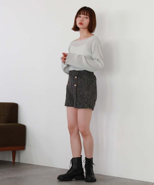 archives（アルシーヴ）の「プリーツラメシアーTOPS（Tシャツ/カットソー・レディース・グリーン系その他/ブラック/ピンク/シルバーグレー・MEDIUM）」の7枚目の写真