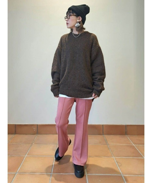 BACK NUMBER(バックナンバー)の「【BACK NUMBER】シャギーニットクルーネックレイヤード(ニット/セーター・メンズ・レッド/ブラック/ブラウン・L/M/XL)」の10枚目の写真