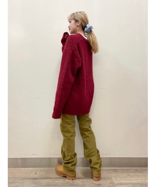 BACK NUMBER(バックナンバー)の「【BACK NUMBER】シャギーニットクルーネックレイヤード(ニット/セーター・メンズ・レッド/ブラック/ブラウン・L/M/XL)」の20枚目の写真