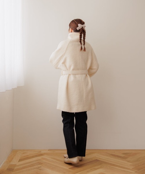 flower（フラワー）の「ニットリボンピン（ヘアピン・レディース・アイボリー/ブラック・FREE）」の5枚目の写真