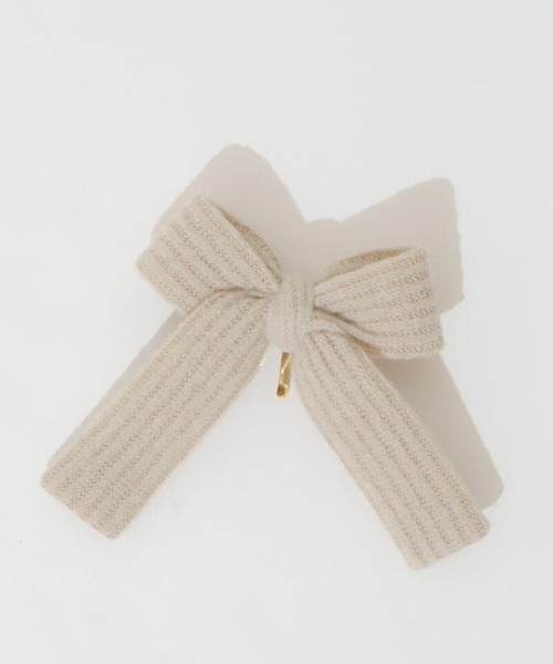 flower（フラワー）の「ニットリボンピン（ヘアピン・レディース・アイボリー/ブラック・FREE）」の8枚目の写真