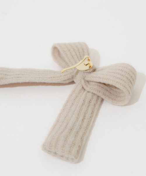 flower（フラワー）の「ニットリボンピン（ヘアピン・レディース・アイボリー/ブラック・FREE）」の11枚目の写真