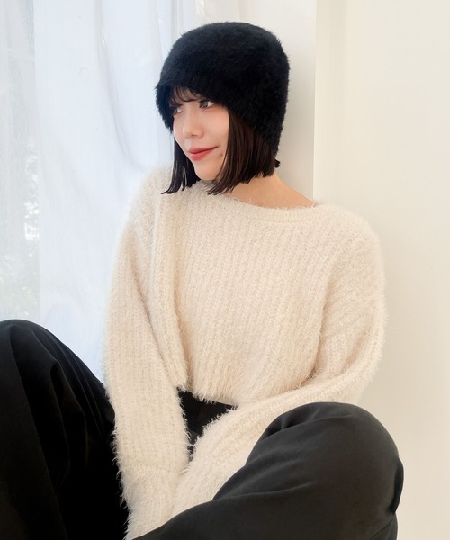 Heather（ヘザー）の「ラメフェザーアゼニット 996609（ニット