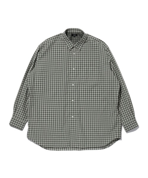 BEAMS（ビームス）の「BEAMS / テック ミニレギュラーカラー シャツ（シャツ/ブラウス・メンズ・ブルー/オリーブ・S/M/XL/L）」の7枚目の写真