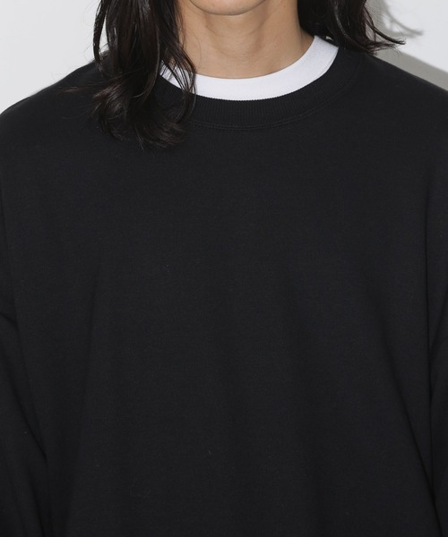 NANO universe（ナノユニバース）の「ビックシルエットクルーネックスウェット（スウェット・メンズ・ブラック/グリーン/ブルーグレー/グレー系その他4・M/L）」の21枚目の写真