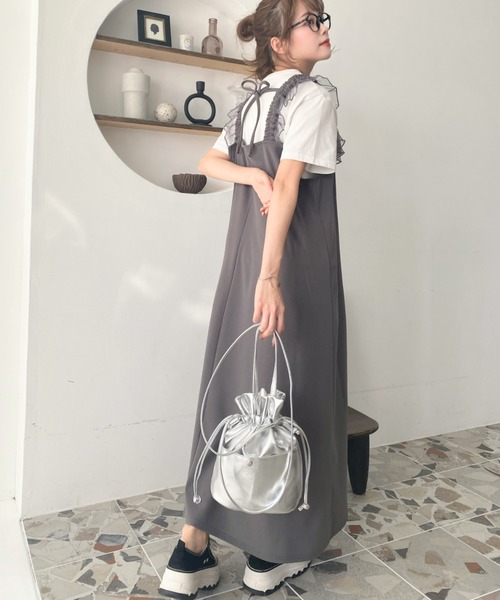 moment+（モーメントプラス）の「カットジョーゼットチュールフリル