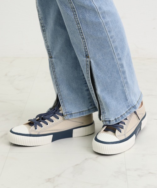 Miniministore（ミニミニストア）の「スニーカー レディース オルチャン（スニーカー・レディース・アイボリー/ブラック/パープル・25.0cm/24.5cm/24.0cm/23.0cm/22.5cm/23.5cm）」の20枚目の写真