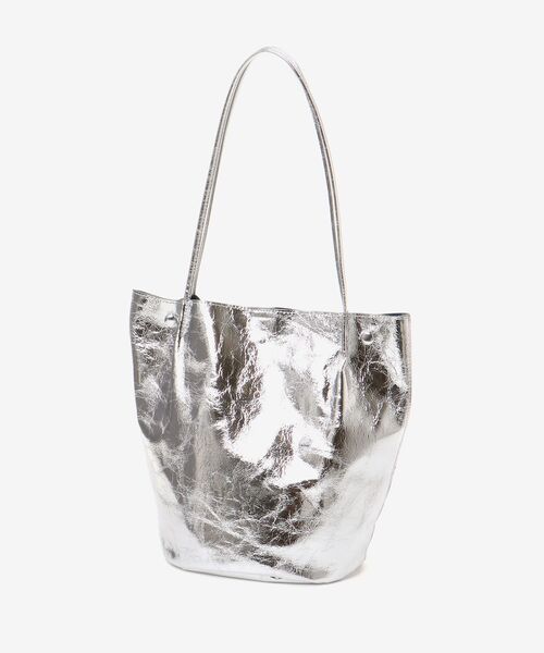 le.coeur blanc（ルクールブラン）の「メタリックトートバッグ（トートバッグ・レディース・ゴールド/シルバー・FREE）」の3枚目の写真