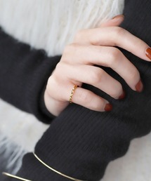 ANEMONE（アネモネ）の「ダイヤカットピンキーリング（リング）」