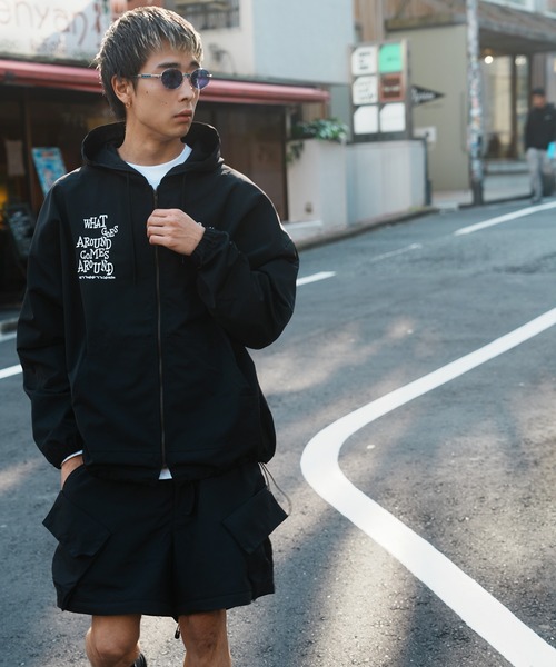 JACKROSE（ジャックローズ）の「JE-LOGO ZIP JKT（ナイロンジャケット・メンズ・ブラック/ブラウン系カモフラージュ・M/L）」の3枚目の写真