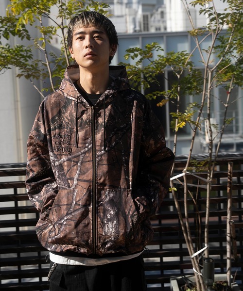 JACKROSE（ジャックローズ）の「JE-LOGO ZIP JKT（ナイロンジャケット・メンズ・ブラック/ブラウン系カモフラージュ・M/L）」の7枚目の写真
