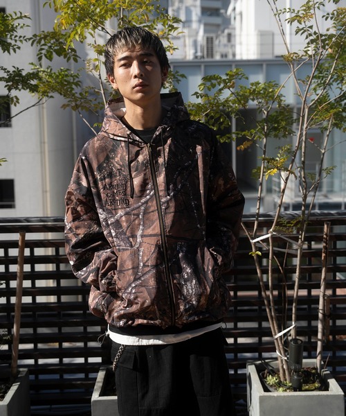 JACKROSE（ジャックローズ）の「JE-LOGO ZIP JKT（ナイロンジャケット・メンズ・ブラック/ブラウン系カモフラージュ・M/L）」の10枚目の写真