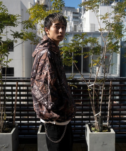 JACKROSE（ジャックローズ）の「JE-LOGO ZIP JKT（ナイロンジャケット・メンズ・ブラック/ブラウン系カモフラージュ・M/L）」の17枚目の写真
