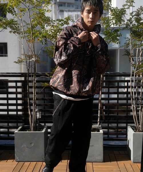 JACKROSE（ジャックローズ）の「JE-LOGO ZIP JKT（ナイロンジャケット・メンズ・ブラック/ブラウン系カモフラージュ・M/L）」の20枚目の写真
