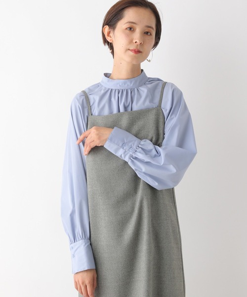 LEPSIM（レプシィム）の「【入卒式／セレモニー】ハイネックブラウス　989533（シャツ/ブラウス・レディース・ブラック/ブルー/オフホワイト・FREE）」の3枚目の写真