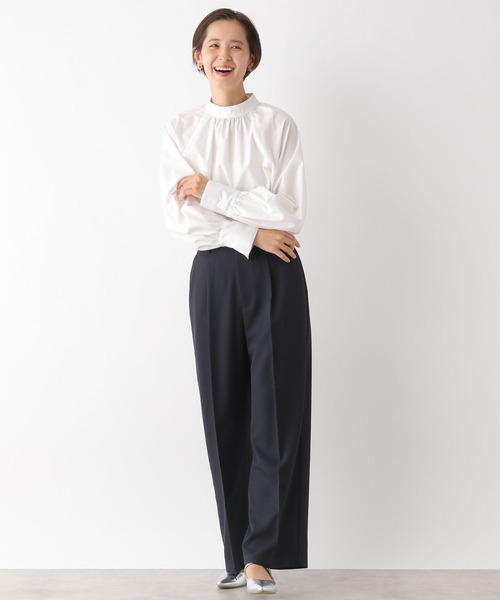 LEPSIM（レプシィム）の「【入卒式／セレモニー】ハイネックブラウス　989533（シャツ/ブラウス・レディース・ブラック/ブルー/オフホワイト・FREE）」の6枚目の写真