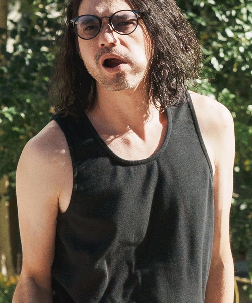 CAMBIO(カンビオ)の「mta517- Span Fraise Long Length Tank Top タンクトップ(タンクトップ・メンズ・ホワイト/ブラック・M/L/S)」の5枚目の写真