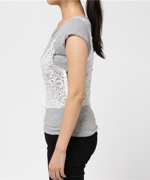 Sheta（シータ）の「レーストップス（シャツ/ブラウス・レディース・オフホワイト・FREE）」の6枚目の写真