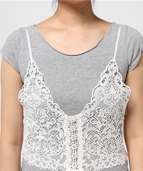 Sheta（シータ）の「レーストップス（シャツ/ブラウス・レディース・オフホワイト・FREE）」の2枚目の写真