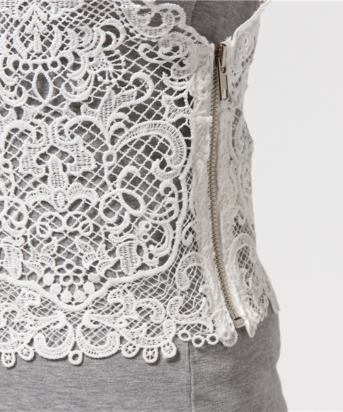 Sheta（シータ）の「レーストップス（シャツ/ブラウス・レディース・オフホワイト・FREE）」の3枚目の写真