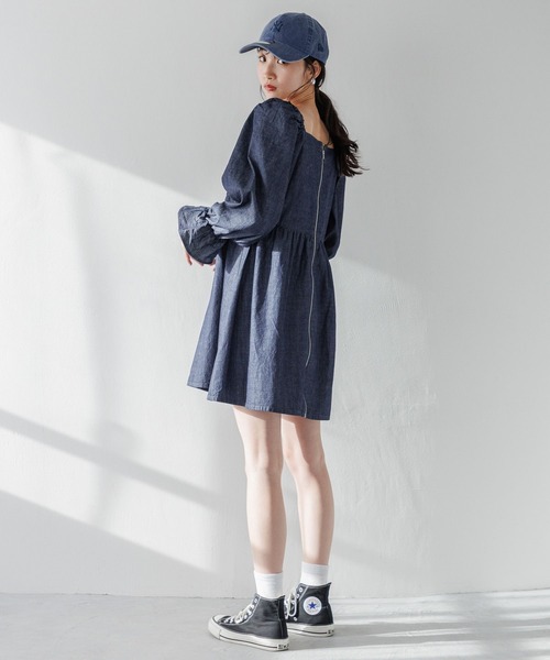 LOWRYS FARM（ローリーズファーム）の「ウォッシュドＣＡＰＮＥＷＥＲＡ　102577（キャップ・レディース・ブラック/ブルー・FREE）」の5枚目の写真