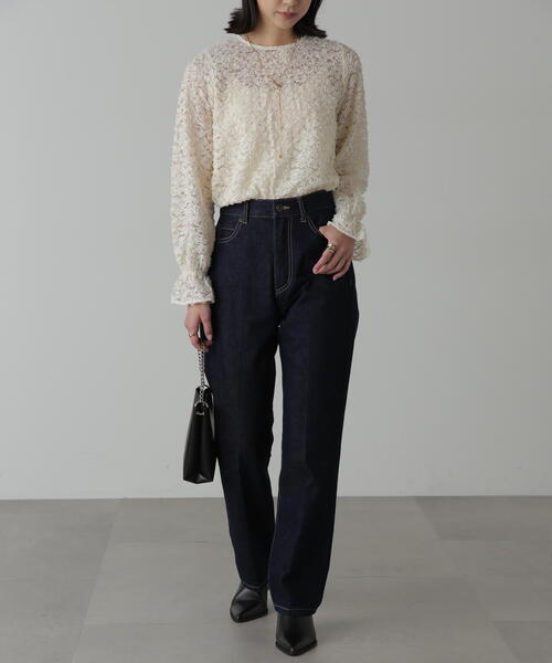 FREE'S MART(フリーズマート)の「◆レースフリルブラウス(シャツ/ブラウス・レディース・ホワイト/ブラック・FREE)」の11枚目の写真