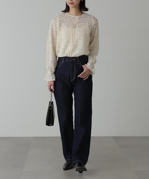 FREE'S MART(フリーズマート)の「◆レースフリルブラウス(シャツ/ブラウス・レディース・ホワイト/ブラック・FREE)」の12枚目の写真