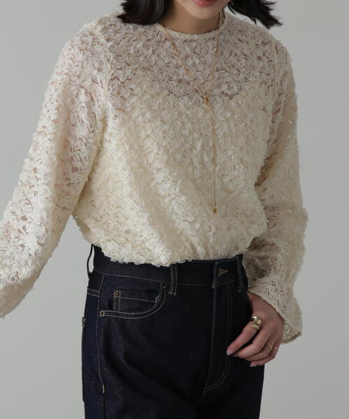 FREE'S MART(フリーズマート)の「◆レースフリルブラウス(シャツ/ブラウス・レディース・ホワイト/ブラック・FREE)」の13枚目の写真