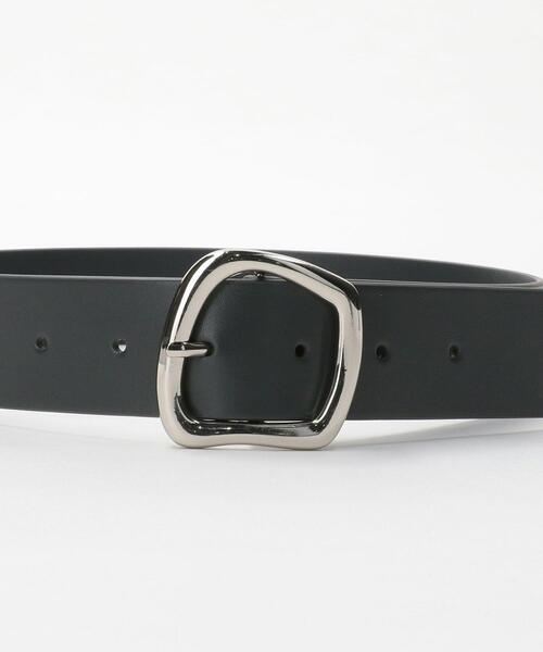 green label relaxing（グリーンレーベルリラクシング）の「ニュアンス バックル ベルト（ベルト・レディース・ブラック/ダークブラウン/ベージュ・FREE）」の9枚目の写真