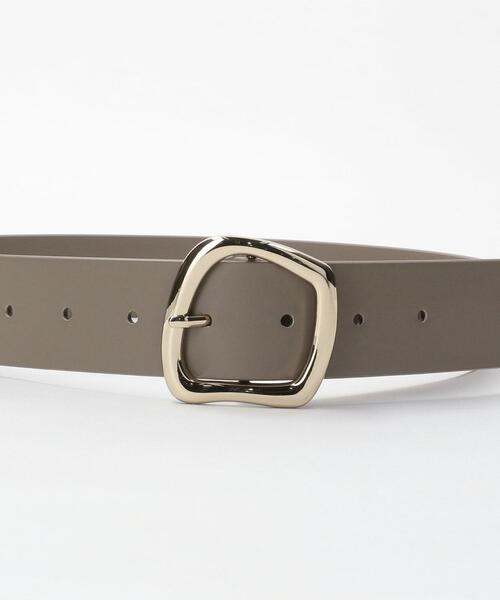 green label relaxing（グリーンレーベルリラクシング）の「ニュアンス バックル ベルト（ベルト・レディース・ブラック/ダークブラウン/ベージュ・FREE）」の11枚目の写真