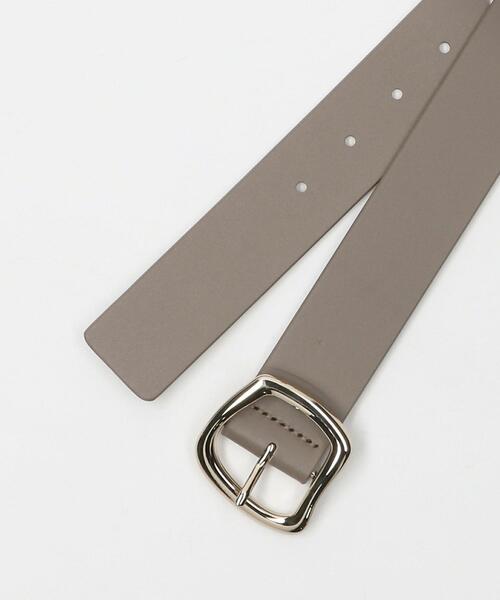green label relaxing（グリーンレーベルリラクシング）の「ニュアンス バックル ベルト（ベルト・レディース・ブラック/ダークブラウン/ベージュ・FREE）」の12枚目の写真