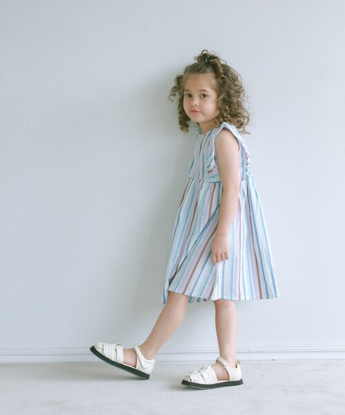 green label relaxing（グリーンレーベルリラクシング）の「TJ GLR メッシ グルカ サンダル 17cm-21cm（サンダル・キッズ・ブラック/オフホワイト/ライトブルー・17cm/18cm/21cm/20cm/19cm）」の16枚目の写真