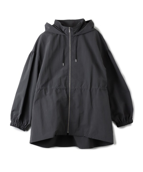 Droite lautreamont(ドロワットロートレアモン)の「ミニリップストップマウンテンパーカー≪手洗い可能≫(マウンテンパーカー・レディース・チャコールグレー/オフホワイト/イエロー・M/S)」の8枚目の写真