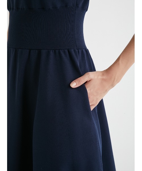 CELFORD(セルフォード)の「ドレープネックニットワンピース(ワンピース・レディース・ネイビー/ミント/アイボリー・38/36)」の10枚目の写真