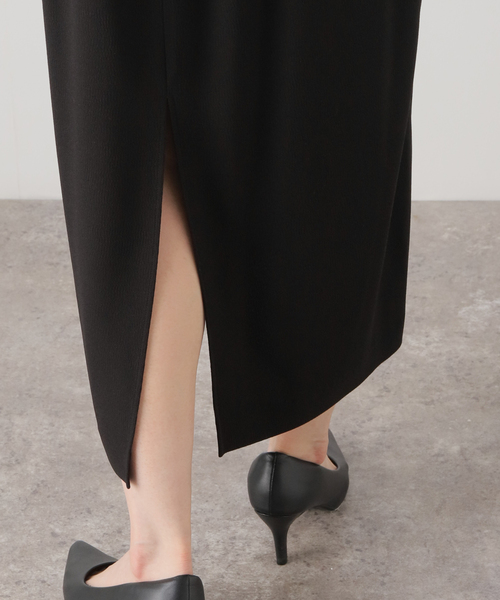 VERMEIL par iena（ヴェルメイユパーイエナ）の「《追加2》アセテートバックサテンジョーゼットワンピース（ワンピース・レディース・ブラック/ネイビー・FREE）」の19枚目の写真