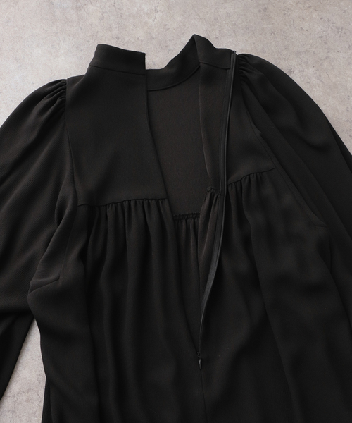 セール】《追加2》アセテートバックサテンジョーゼットワンピース